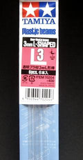 Tamiya Plastic Beams Clear L-Shaped 3mm (6pcs.)