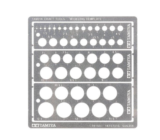 Tamiya Modeling Template (Round 1-12,5mm)