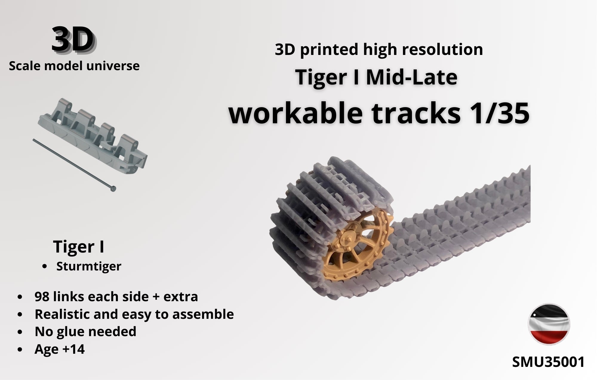 Tiger I Mid-Late workable Tracks 1/35