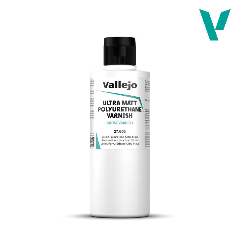 Vallejo 27.653 Polyurethane Ultra Matt Varnish 200ml
