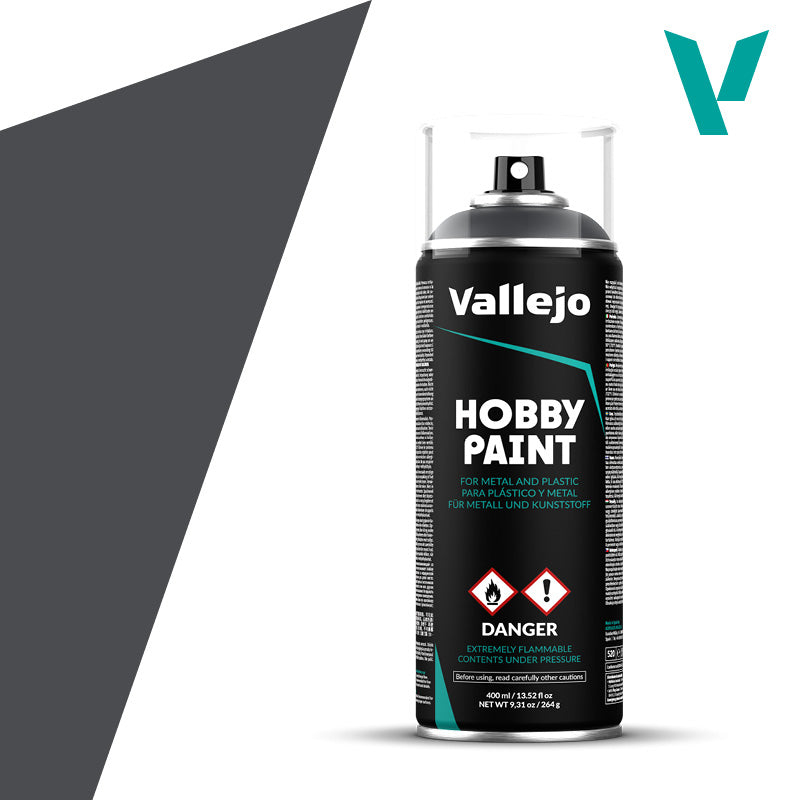 Vallejo 28002 Spray Hobby Paint Primer Panzer Grey 400ml