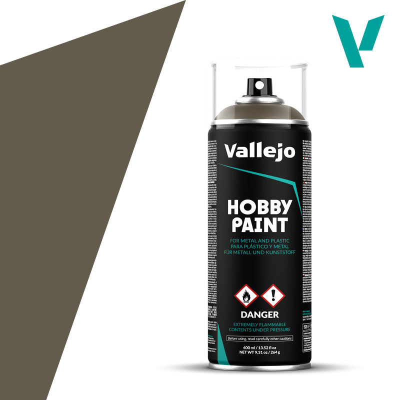 Vallejo 28005 Spray Hobby Paint Primer US Olive Drab 400ml