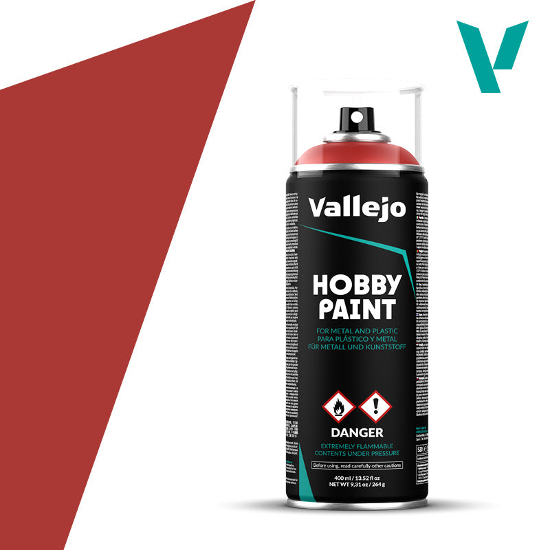 Vallejo 28016 Spray Hobby Paint Fantasy Scarlet Red 400ml