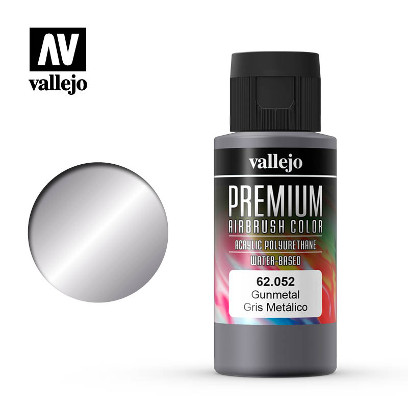 Vallejo 62.052 Premium Gunmetal 60ml