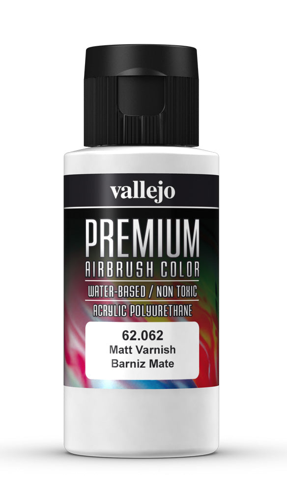Vallejo 62.062 Premium Airbrush Acrylic Matt Varnish 60ml