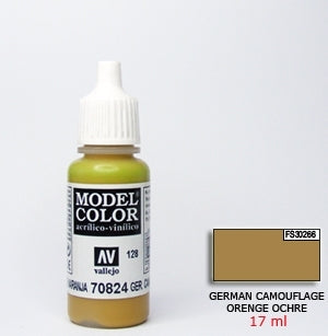 Vallejo 70824 German Camouflage Orange Ochre. FS30266-ANA615.