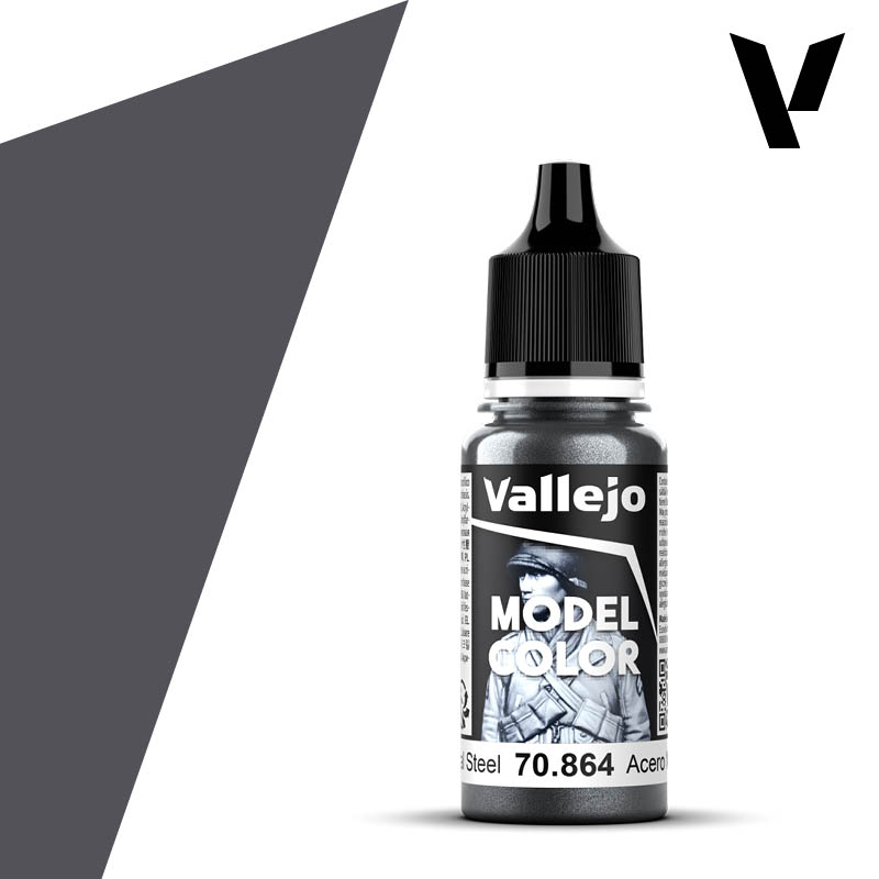 Vallejo 70864 Natural Steel 18ml. (178)