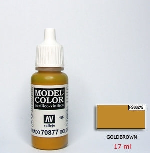 Vallejo 70877 Gold Brown. FS33275 - RAL8001