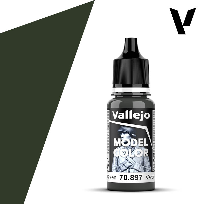 Vallejo 70897 RLM70 Bronze Green18ml . RAL7022-FS34052. (98)