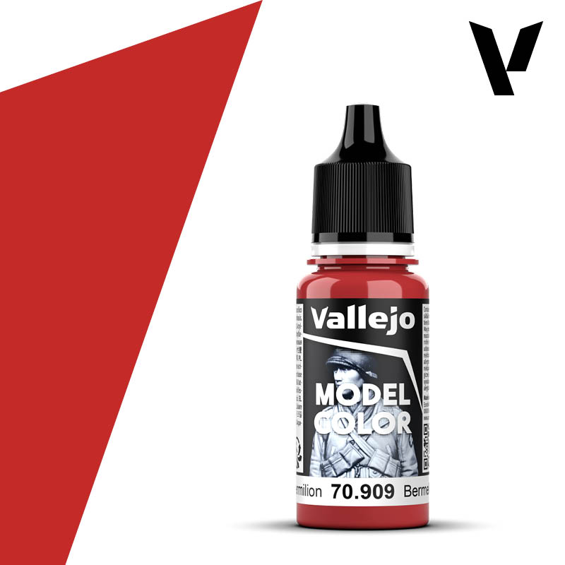 Vallejo 70909 Vermillion 18ml. FS31302 - RAL3020. (32)