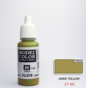 Vallejo 70978 Dark Yellow. FS33440-RAL7028. (116)