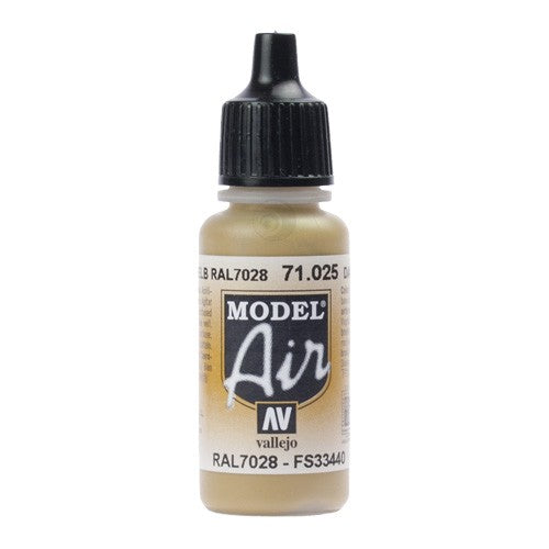 Vallejo 71025 Dark Yellow. FS33440-RAL7028 18ml.