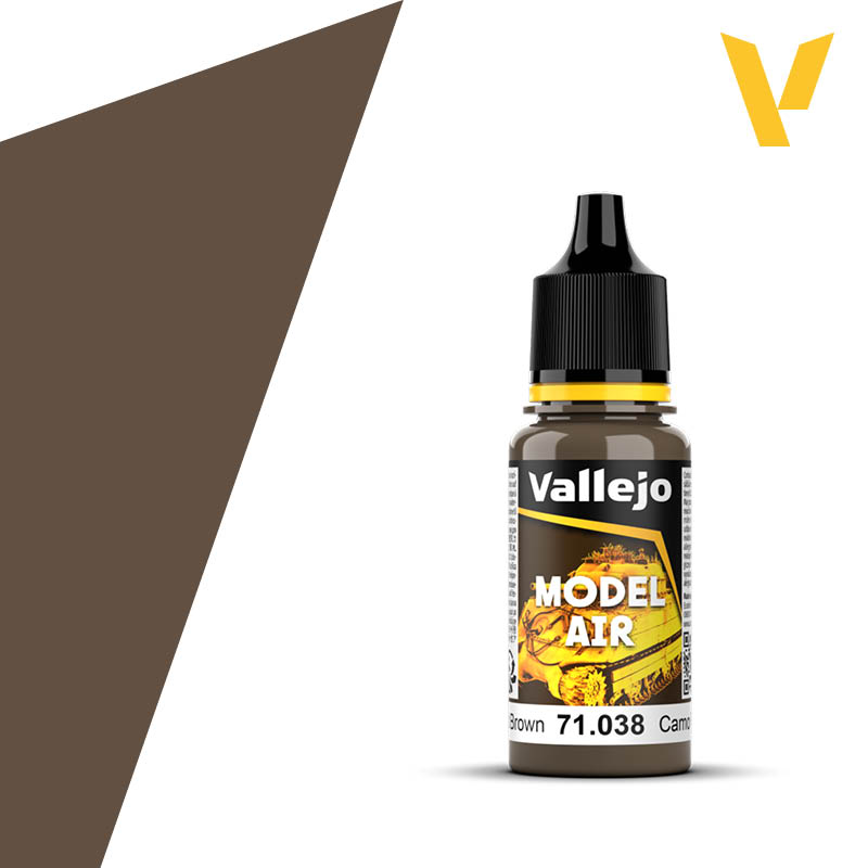 Vallejo 71038 Camouflage Medium Brown 18ml. FS30097