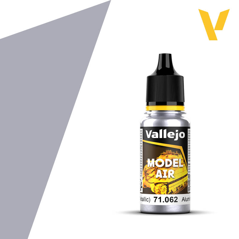 Vallejo 71062 Aluminium. (Metallic) RAL9006 18ml.