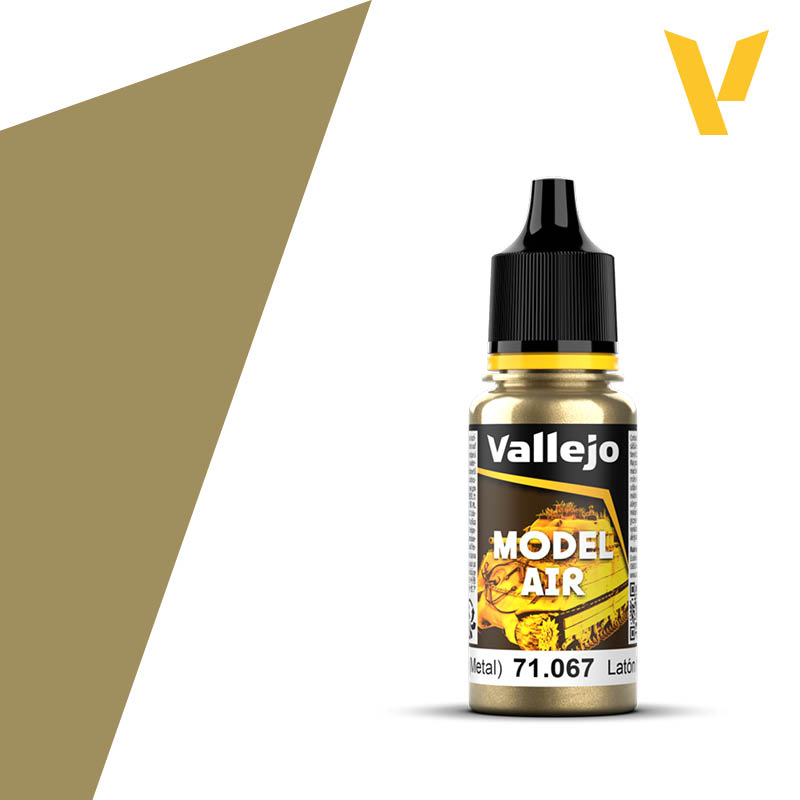 Vallejo 71067 Bright Brass (Metallic) 18ml.