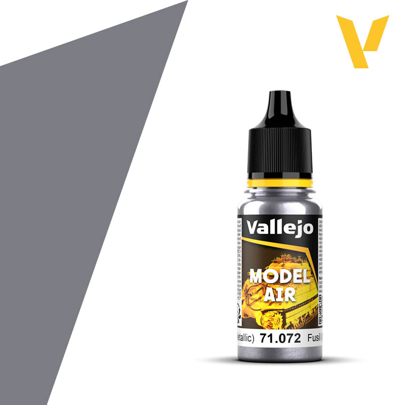 Vallejo 71072 Gunmetal (Metallic). FS37200 - RAL9007. 18ml.