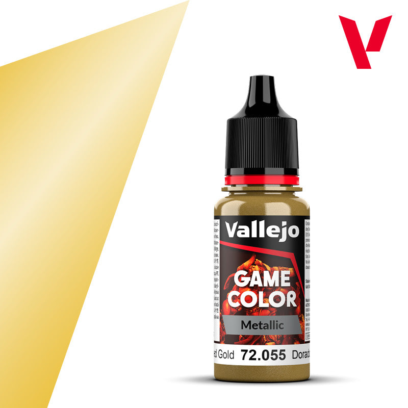 Vallejo 72055 Polished Gold Metallic 18ml. (124)