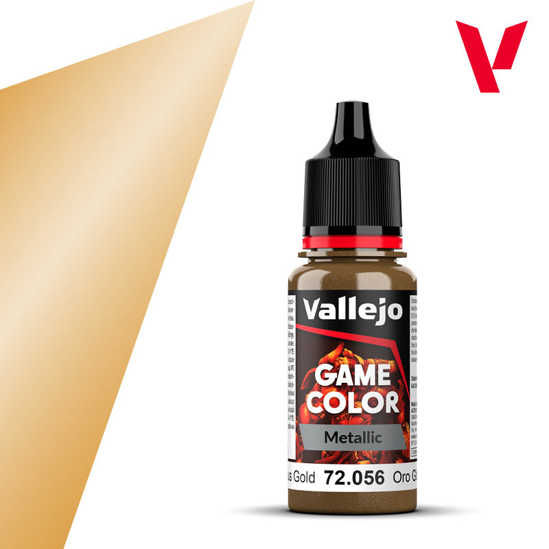 Vallejo 72056 Glorious Gold (Metallic) 18ml. (125)