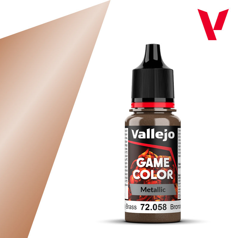 Vallejo 72058 Metallic Brassy Brass 18ml. (127)