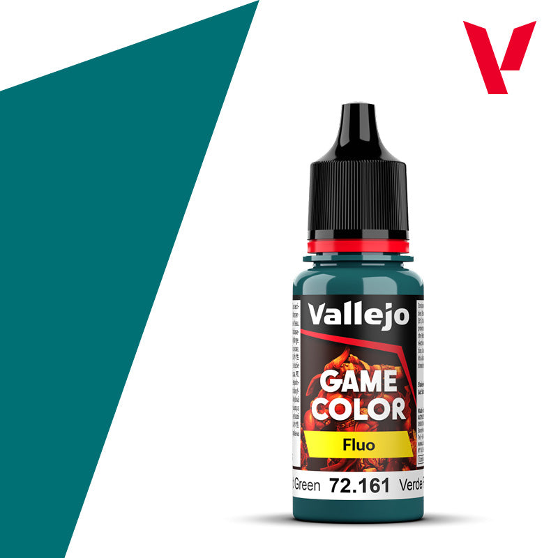 Vallejo 72161 Fluorescent Cold Green 18ml. (108)