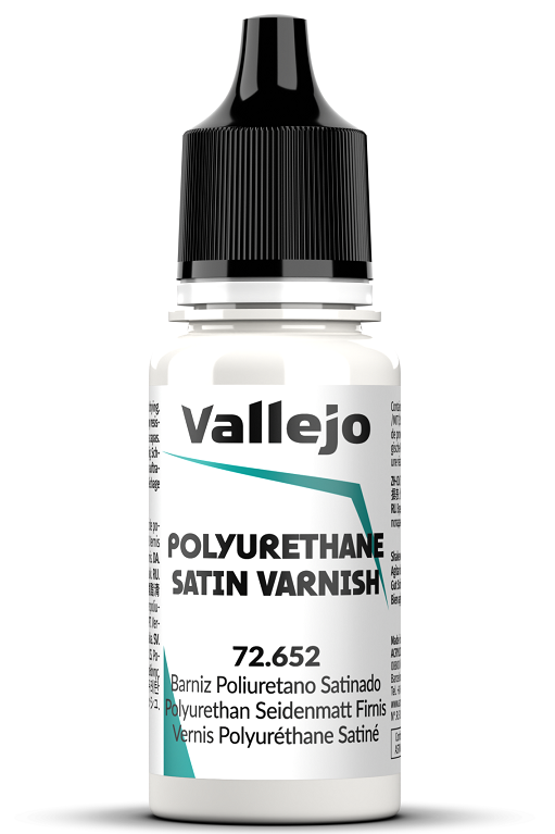 Vallejo 72652 Polyurethane Satin Varnish 18ml.