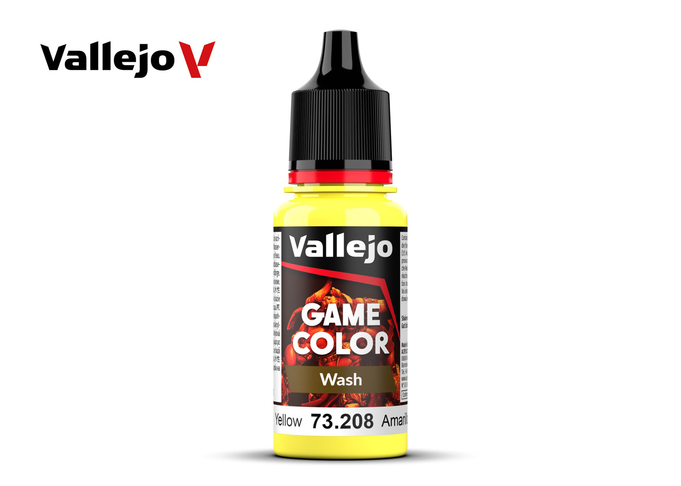 Vallejo 73208 Wash Yellow Wash 18ml