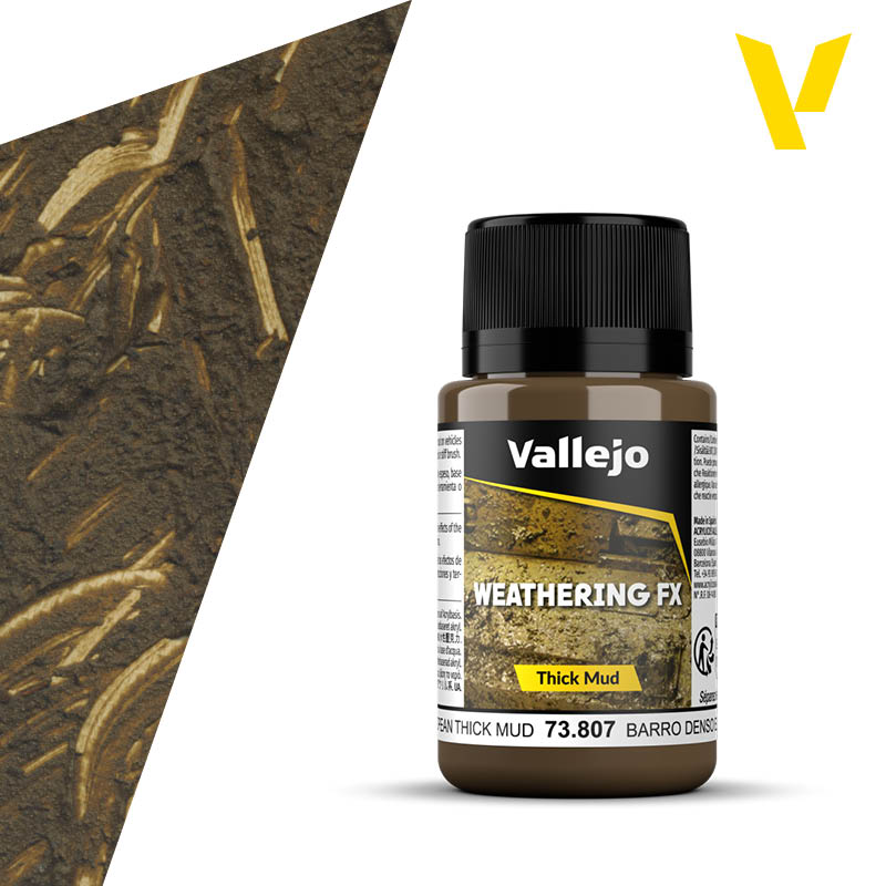 Vallejo 73.807 Weathering FX European Thick Mud 40ml.