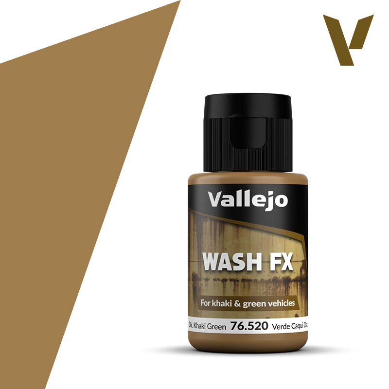 Vallejo 76520 Wash FX Dark Khaki Green