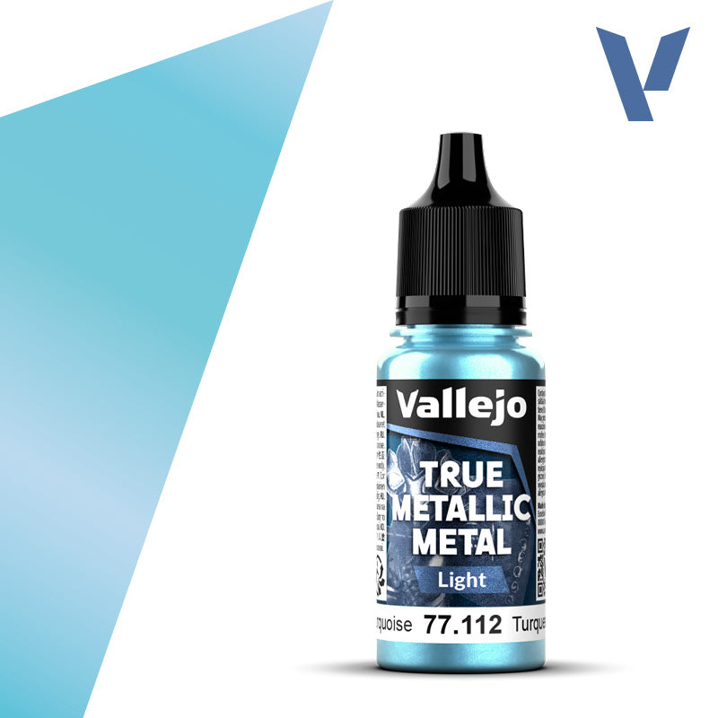 Vallejo 77112 Hydra Turquoise.  True Metallic Metal Light
