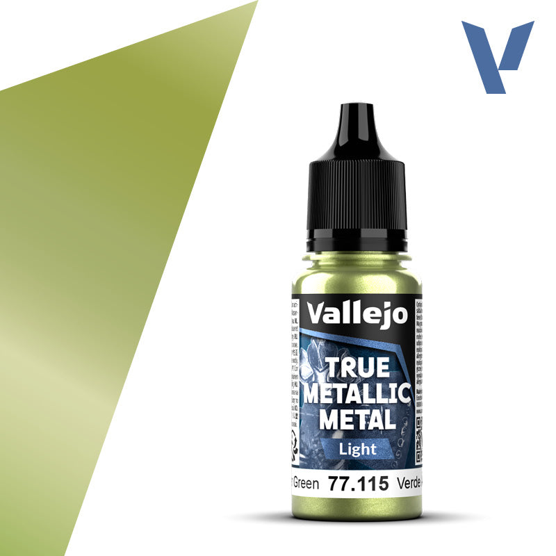 Vallejo 77115 Amber Green.  True Metallic Metal Light