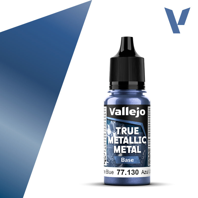 Vallejo 77130 Ultramarine Blue.  True Metallic Metal Base