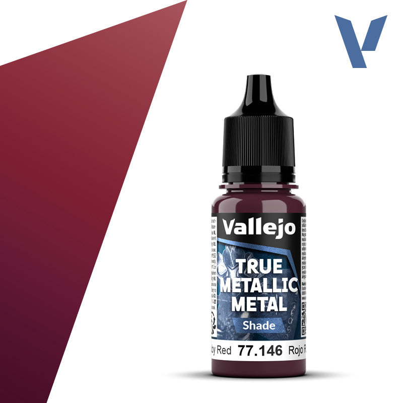 Vallejo 77146 Ruby Red.  True Metallic Metal Shade
