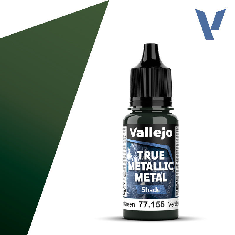 Vallejo 77155 Amber Green.  True Metallic Metal Shade