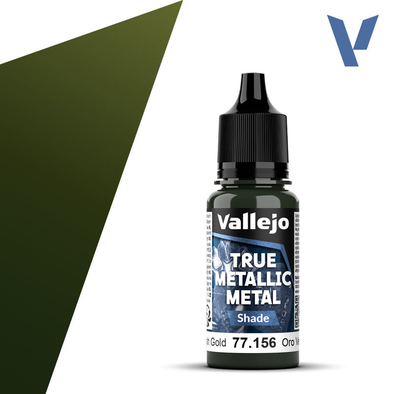 Vallejo 77156 Greenish Gold.  True Metallic Metal Shade