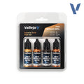 Vallejo 77252 Imperial Gold Paint Set.  True Metallic Metal