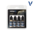 Vallejo 77258 Aged Metal Paint Set.  True Metallic Metal