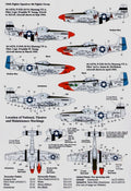 Xtradecal X72099 P-51D Mustang 4th Fighter Group, RAF Debden 334th FS; 335th FS; 336th FS