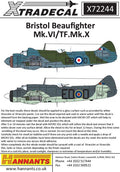 Xtradecal X72244 Bristol Beaufighter Mk.VI/TF. MK.X