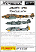 Xtradecal X72257 Luftwaffe Fighter Reconnaissance