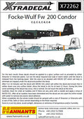 Xtradecal X72262 Focke.Wulf Fw 200 Condor C-2, C-3, C-4, C-8