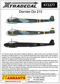 Xtradecal X72277 Dornier Do 215 B-1/B-2/B-4/B-5