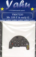 Me 109 F & Early G  Instrument panel 1/72