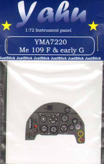 Me 109 F & Early G  Instrument panel 1/72