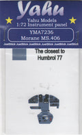 Morane MS.406 Instrument panel 1/72