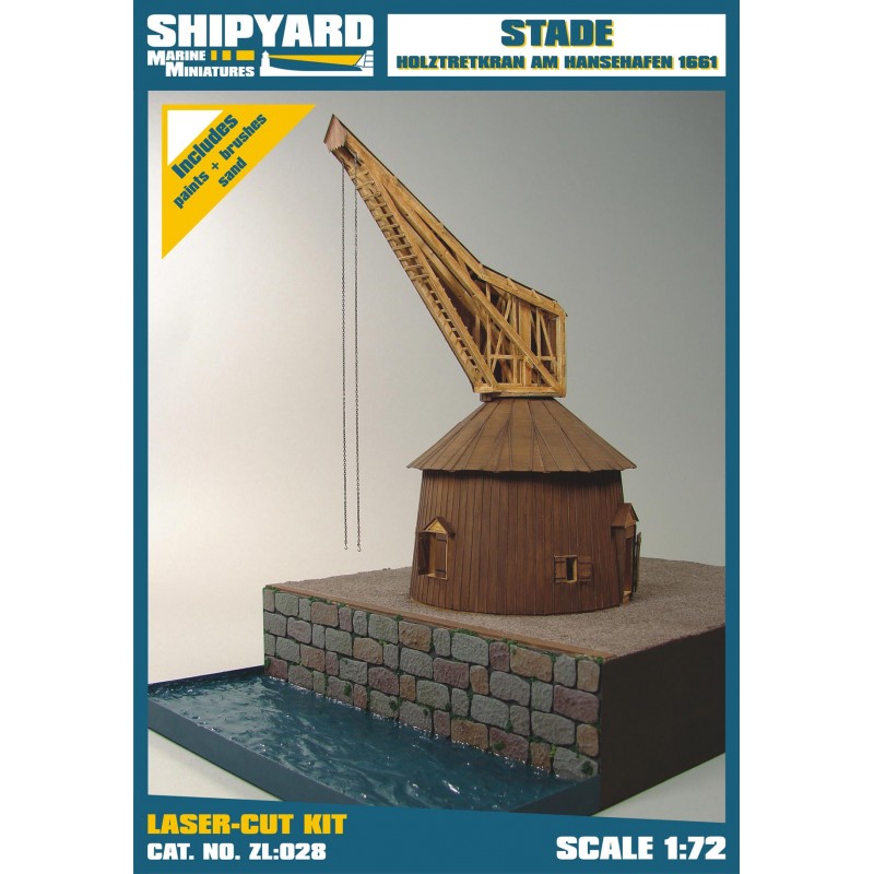 Holztretkran am Hansehafen Stade 1661. 1/72