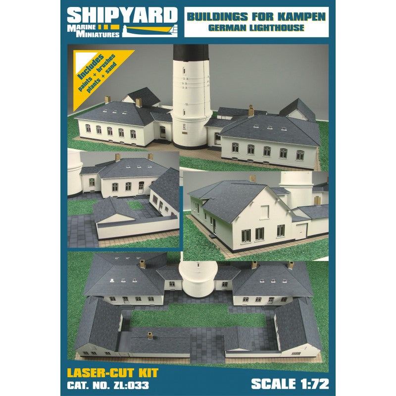 Buildings for Lighthouse Kampen 1/72