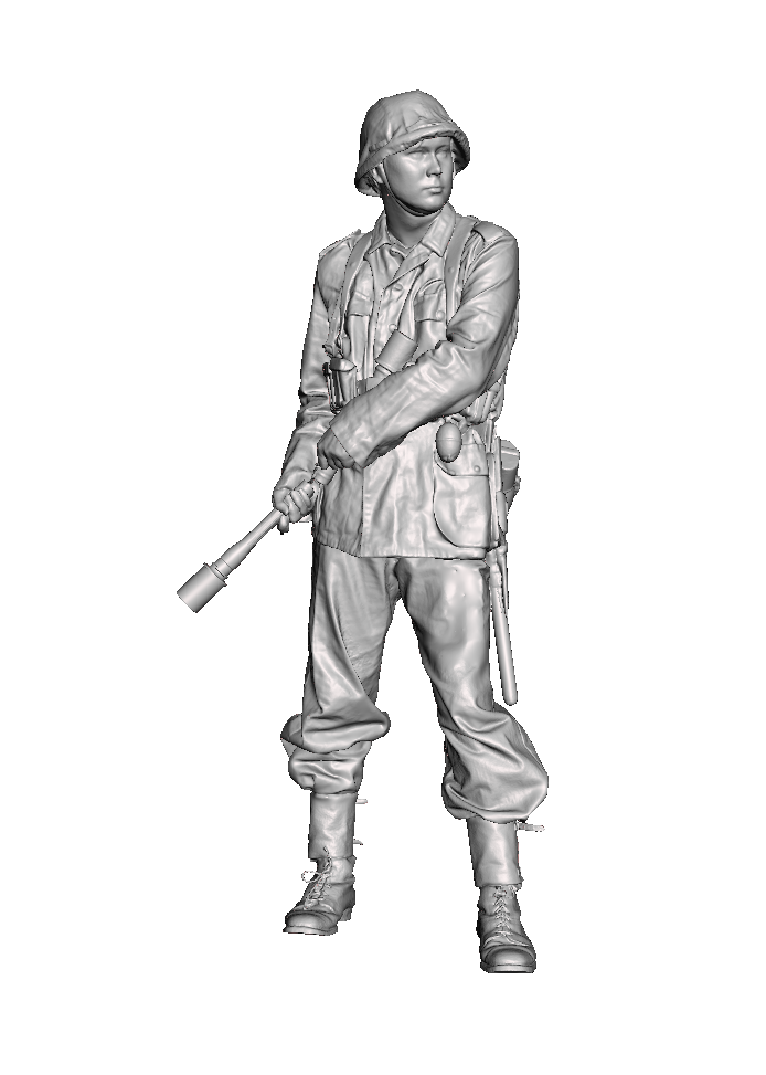 German WW2 Heer Soldier with Hand Grenade 1/35