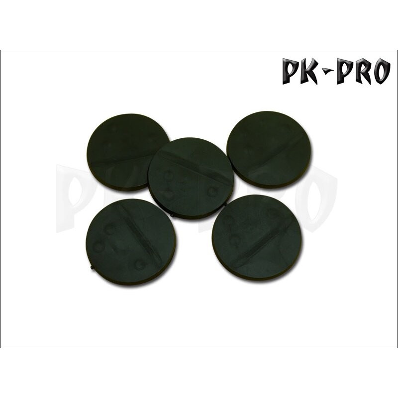 40mm Rund Bases (Magnet Slot + 3x  optional Miniature Slot) (5x)