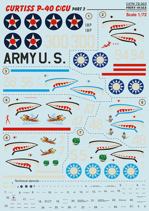 72-323  Curtiss P-40 C/CU  Part 2
