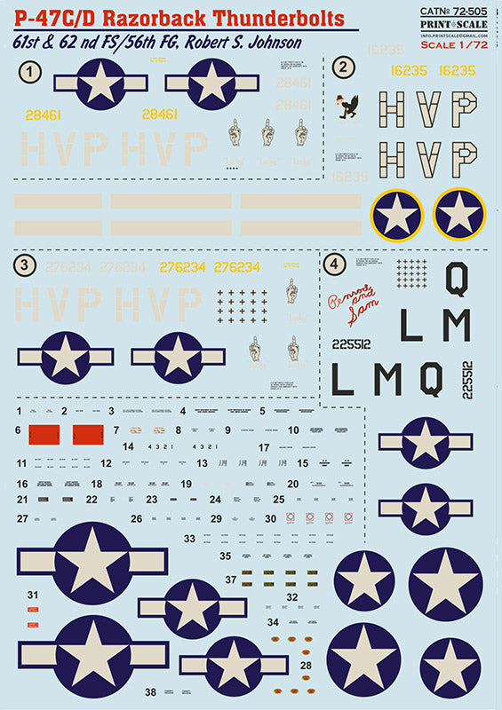 72-505 P-47C/D Razorback Thunderbolt